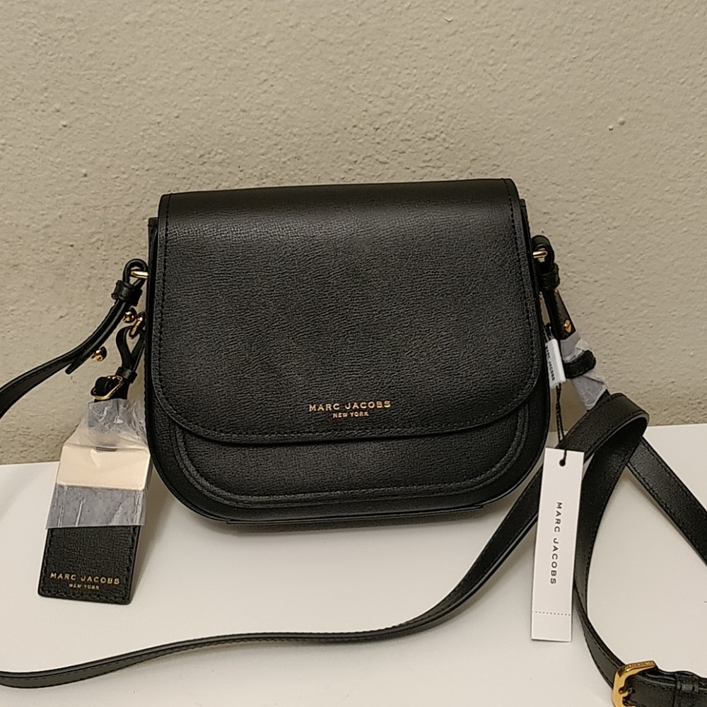 Marc Jacobs Mini Rider Black Leather Crossbody